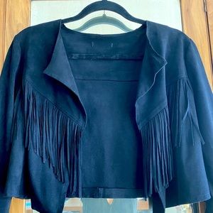 Cropped Fringe Jacket (S)